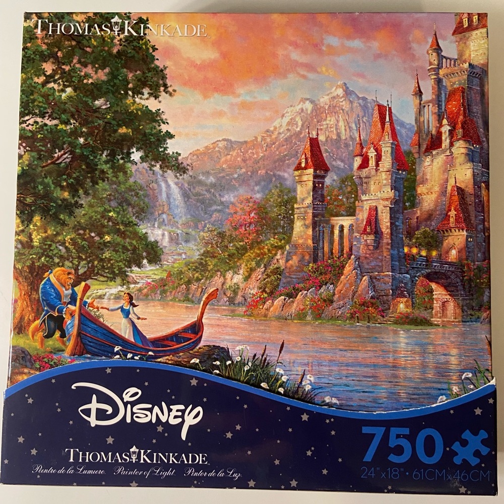 Thomas Kinkade Disney Beauty and the Beast Puzzle
